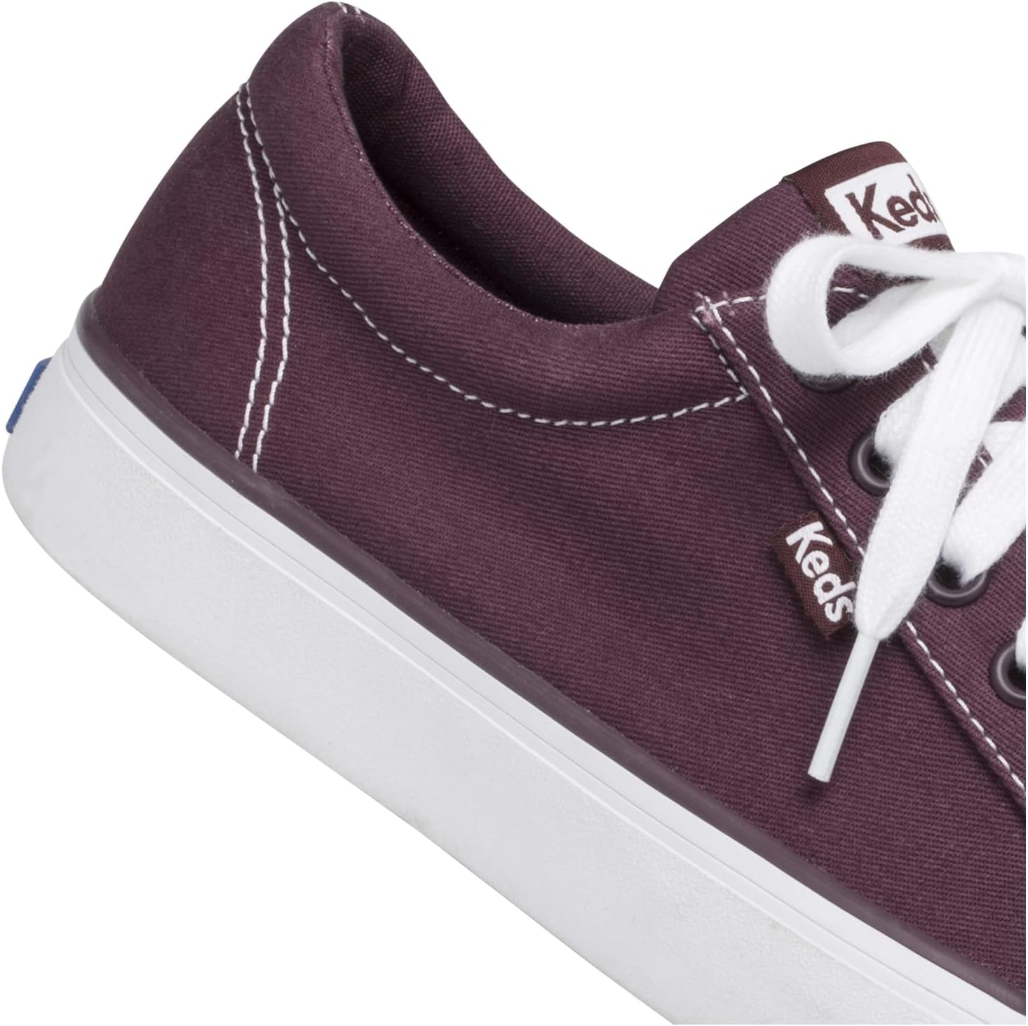 Keds Women's Jump Kick Twill Sneaker 6 Burgundy
