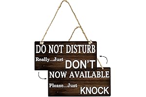 Do Not Disturb Door Hanger Sign: Keep Out, Please Respect Privacy Hanger