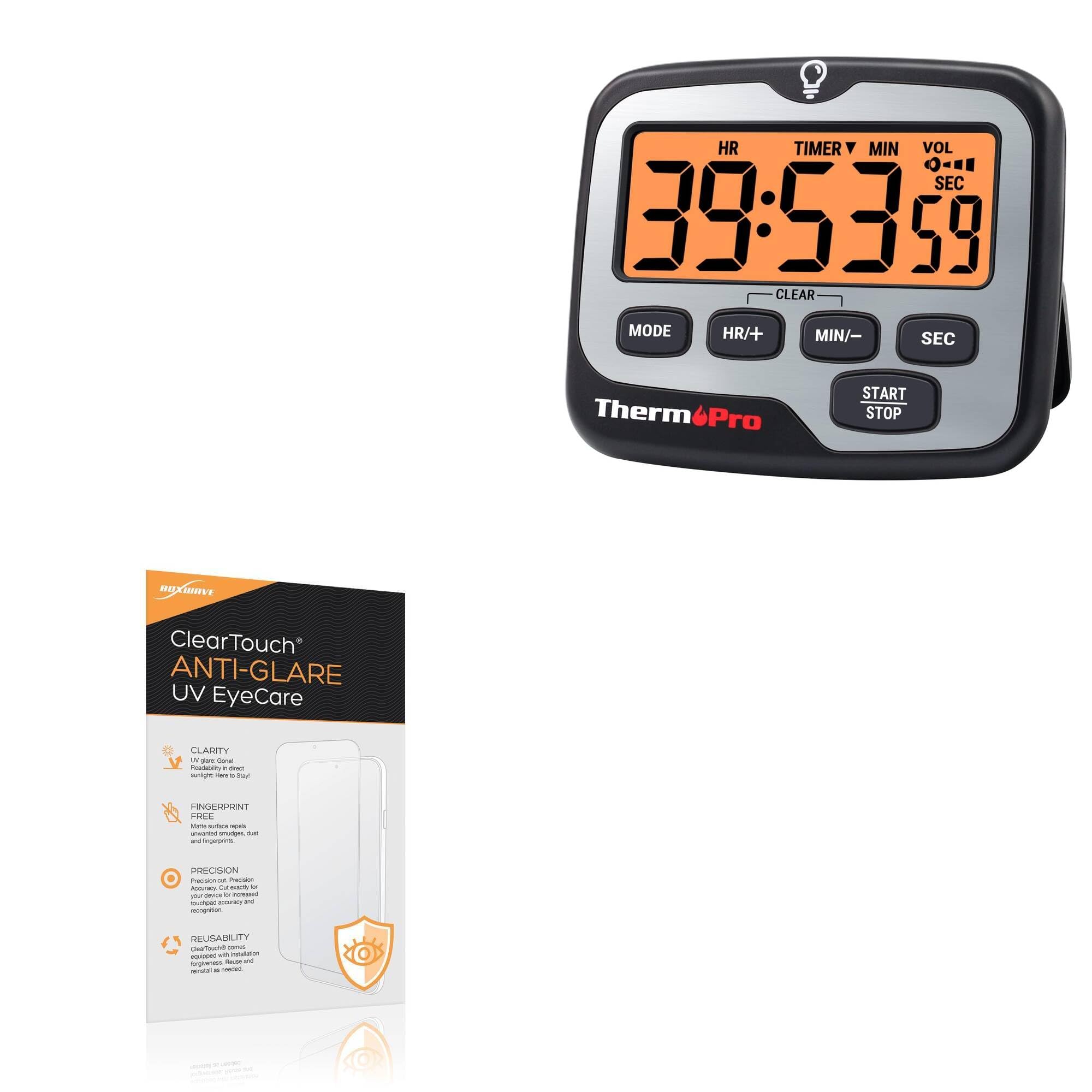 BoxWave Screen Protector Compatible With ThermoPro TM01 - ClearTouch Anti-Glare Anti-UV EyeCare (2-Pack), Filters out Harmful Blue Light Reduce Fatigue