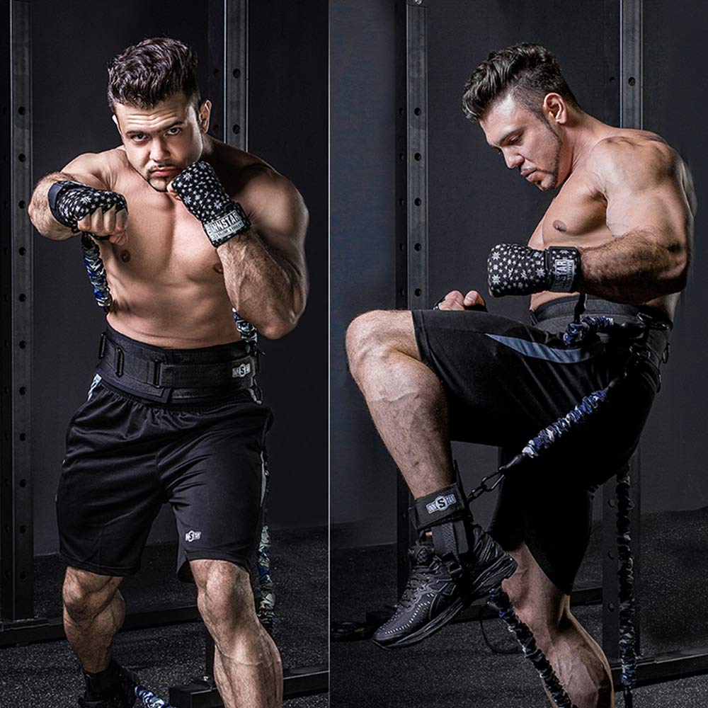 INNSTAR レジスタンストレーニングバンド　MMA ボクシング Amazon.co.jp: INNSTAR ボクシングトレーニング抵抗ベルトバンドセット