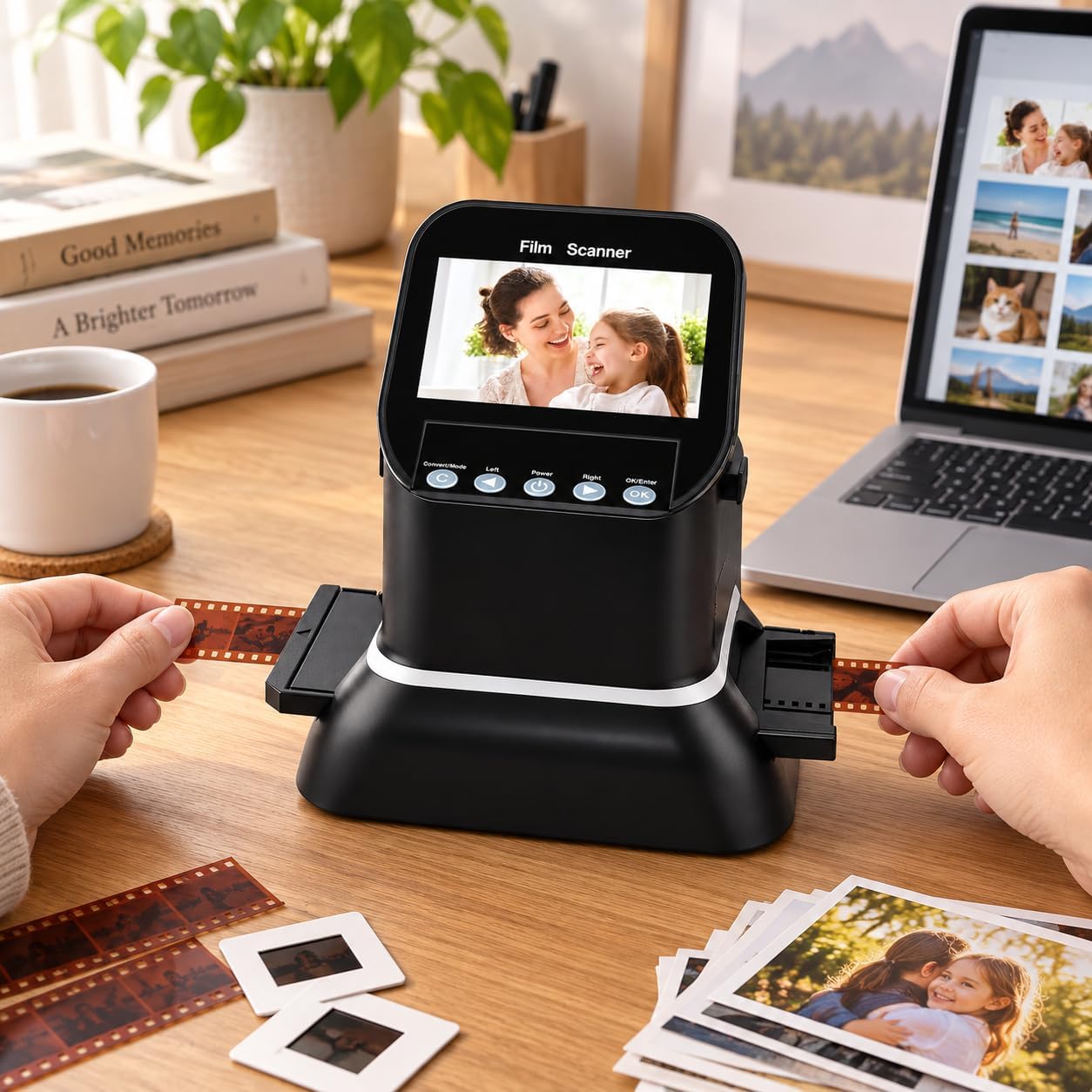 Digital Film Scanner 4.3" LCD 22MP 35mm 120 126 127 Supporto Film