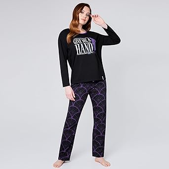 Lot De 2 Pyjamas D'hiver Pour Femme, Ensemble De Pyjama 2 Pièces, Ensemble De Détente Moelleux