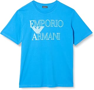 Herren T-Shirt Bold Logo Crew Neck Blau XL
