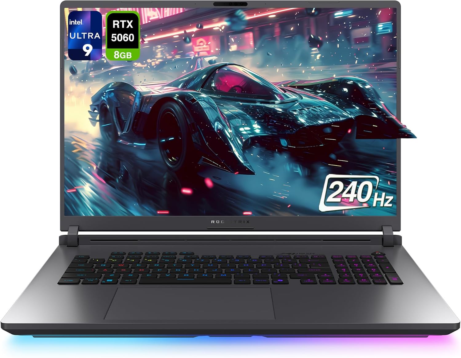 ASUS ROG Strix G18 Gaming Laptop, Intel Ultra 9-275HX, 32 GB DDR5 RAM, 2 TB PCIe SSD, 18″ 2.5K (2560×1600) Display, Nvidia G-Force RTX 5060, Backlit Chiclet 4-Zone RGB Keyboard, W11 Home, Eclipse Gray
