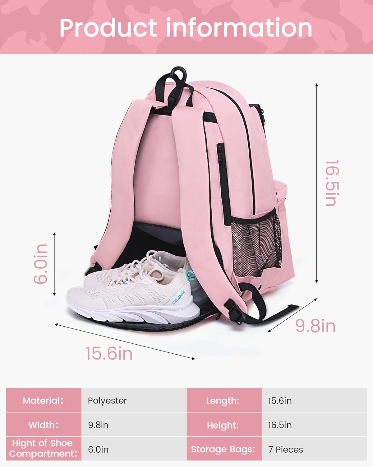 Sucipi Tennis Bag Professional Tennis Backpack for Men and Women Racket Bags Holds 2 Rackets with Ventilated Shoe Compartment