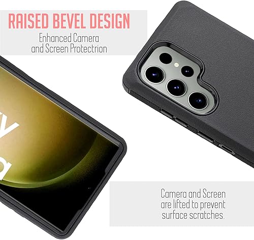 Miniatura 4 de Funda para teléfono Samsung Galaxy S23 Ultra 5G (2023), protector de pantalla integrado, resistente y duro a prueba de golpes, funda protectora con