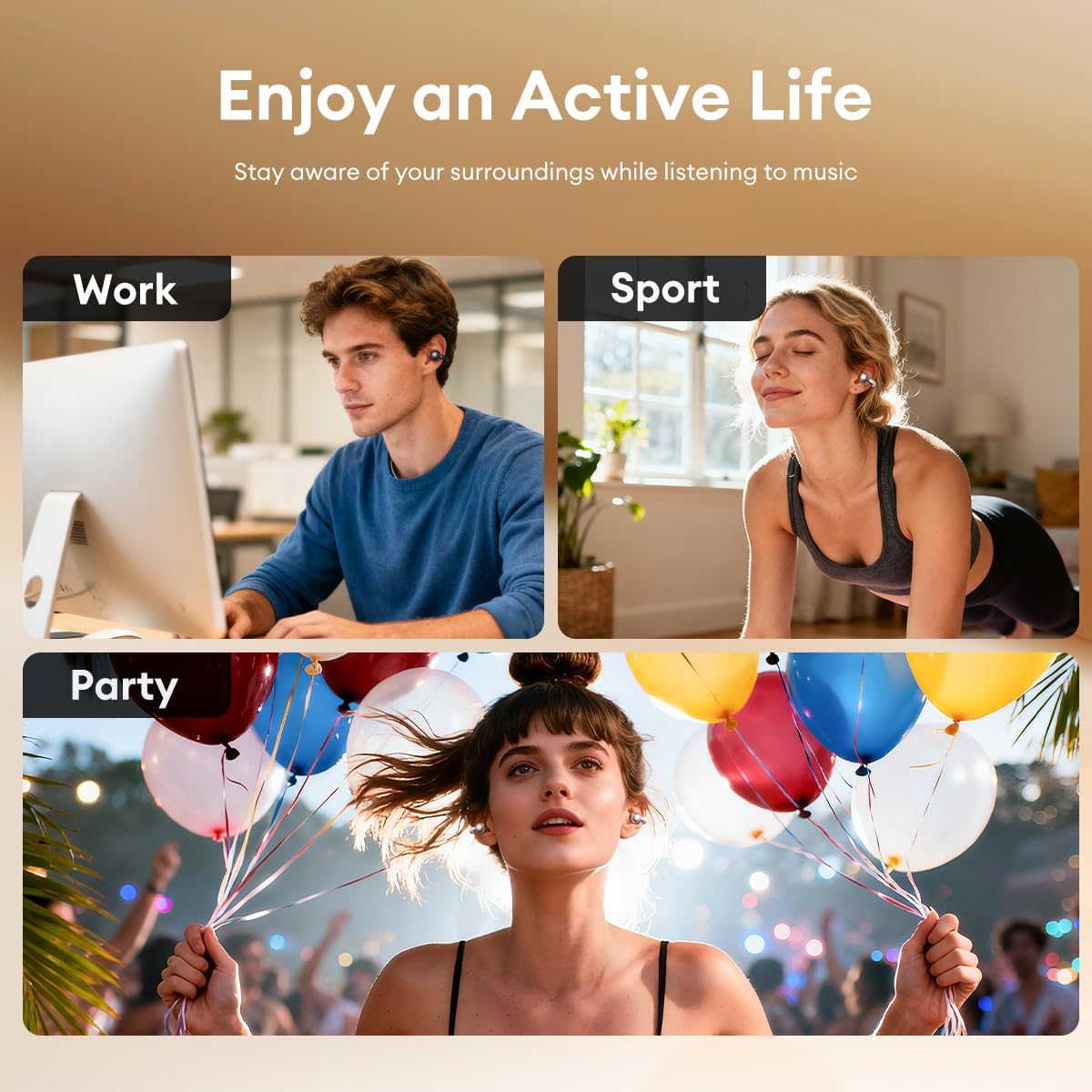 PAXA Clip On Earbuds, Clipbuds7 Open Ear Earbuds Wireless Bluetooth 5.4 with LED Display, Auto L-R Ear Recognition and Touch Control, Ultra-Light 4.5g Fit Comfort for Sports Fitness Daily Use, Silver - Image 7