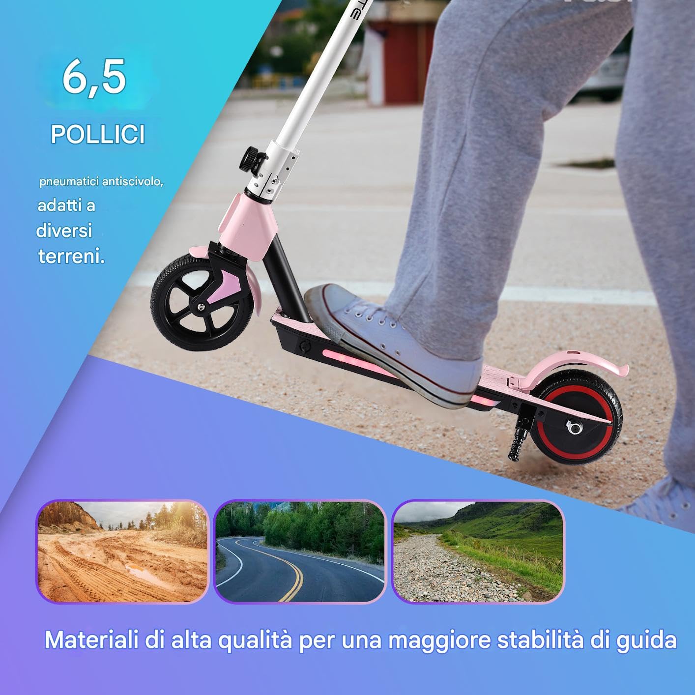 Ruote 10 Pollici Monopattino Elettrico M2MAX 500W, 35km