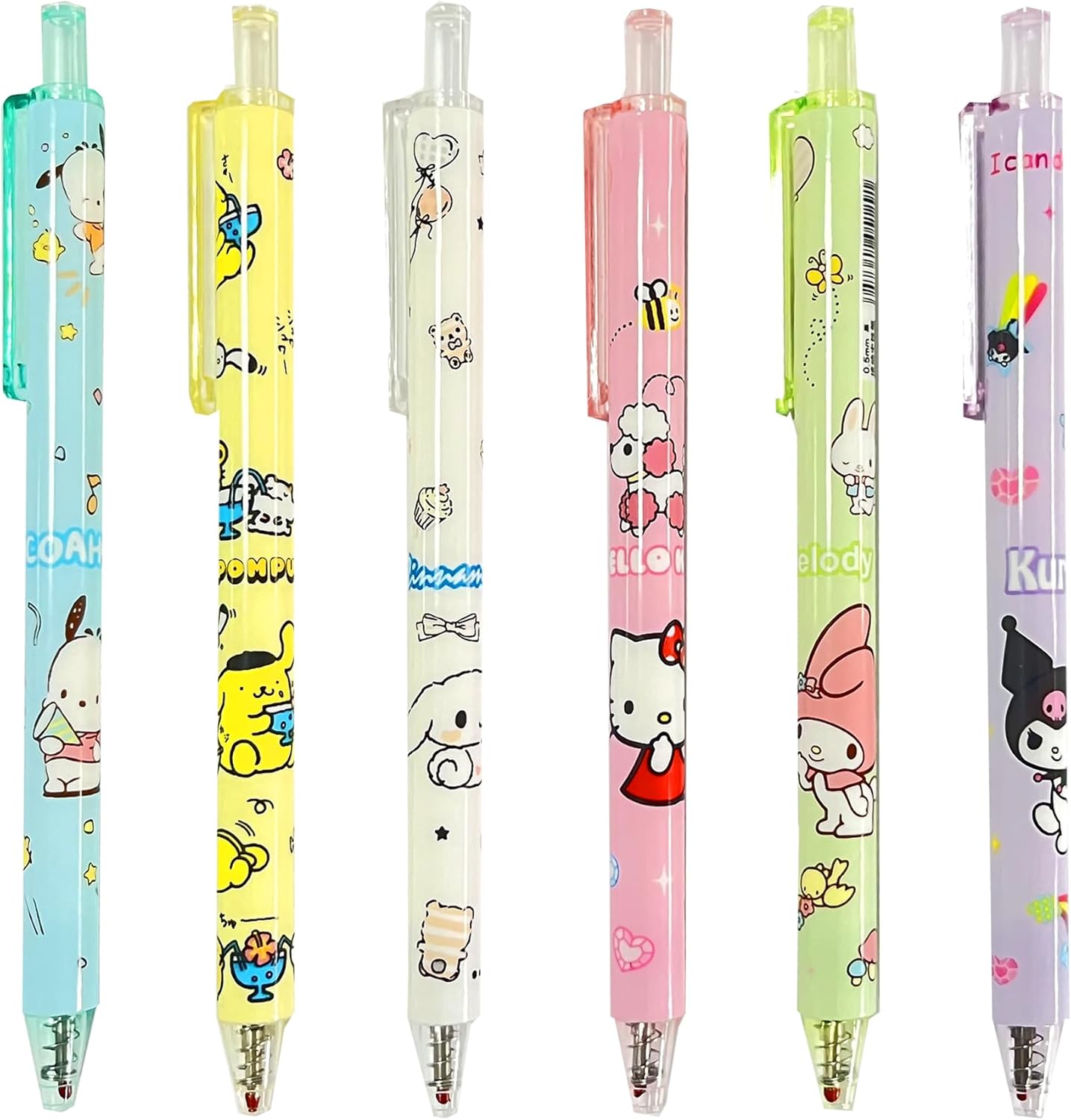 Amazon.com : Anime School Supplies Anime Pens 6pcs Black Ink 0.5mm ...