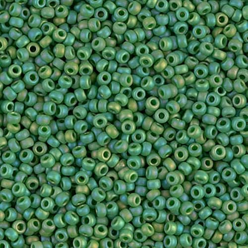 Jade Green Opaque Matt Miyuki 11/0 rocailles Cuentas de Semillas de Vidrio 0.85 oz