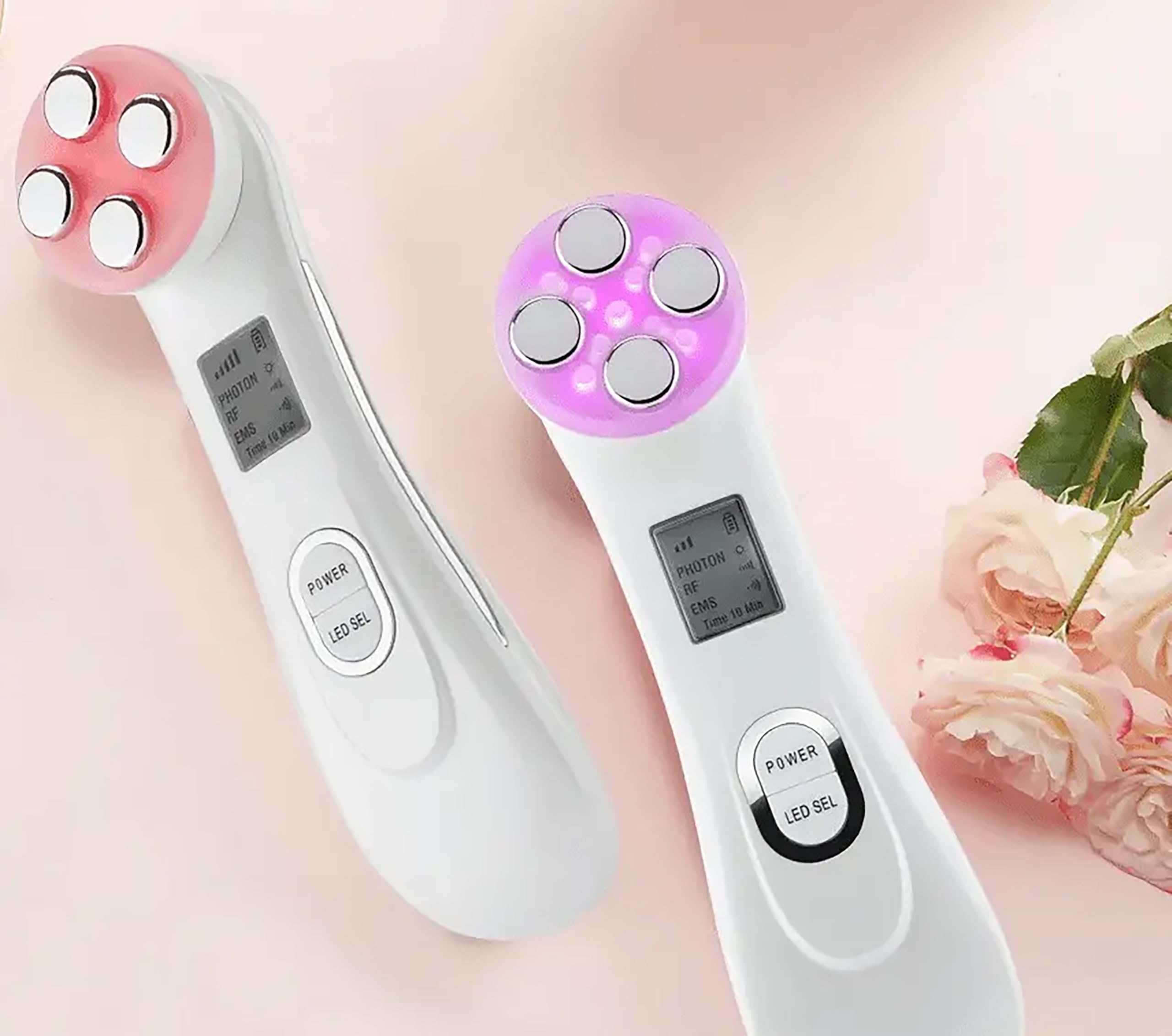 Appareil de lifting visage luminothérapie photothérapie LED radiofréquence et électrostimulation Solvital