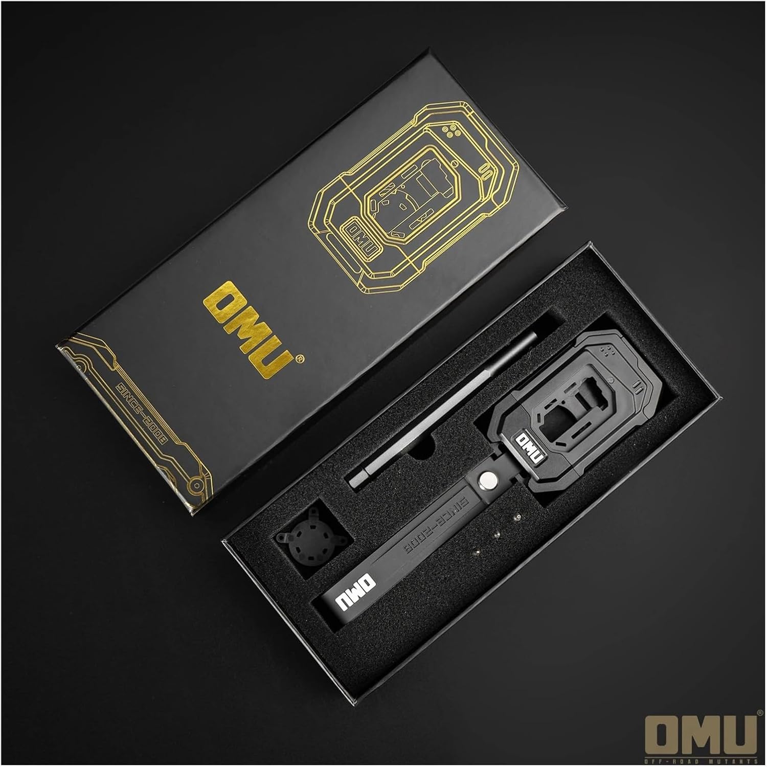 OMU013 JL Key Fob Case Cover Fob Shell Key Bag Holder Protection Shell Compatible with Jeep JL/JT Wrangler 1pcs Black