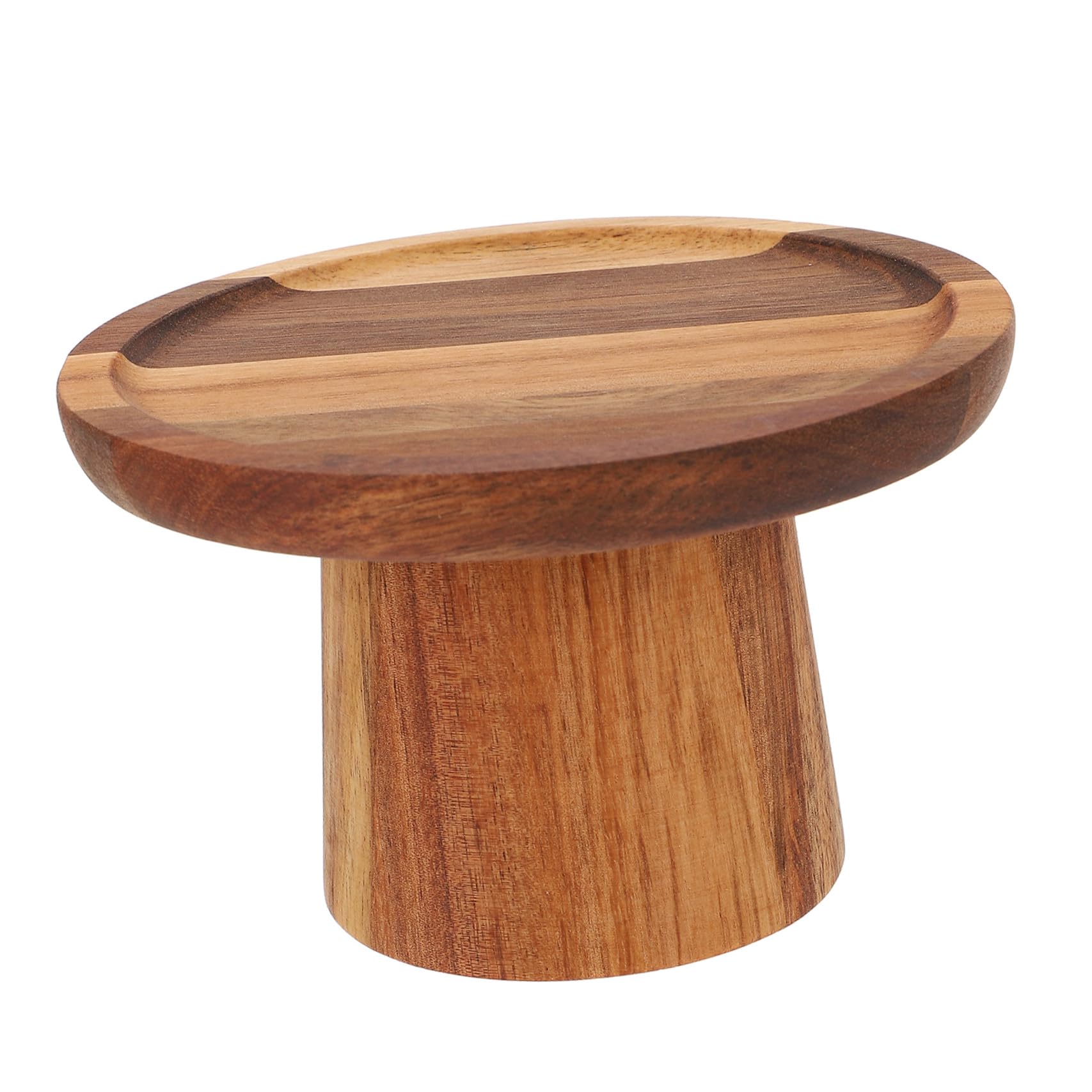 Présentoir à gâteaux durable en bois synthétique avec plateau pour banquet chic
