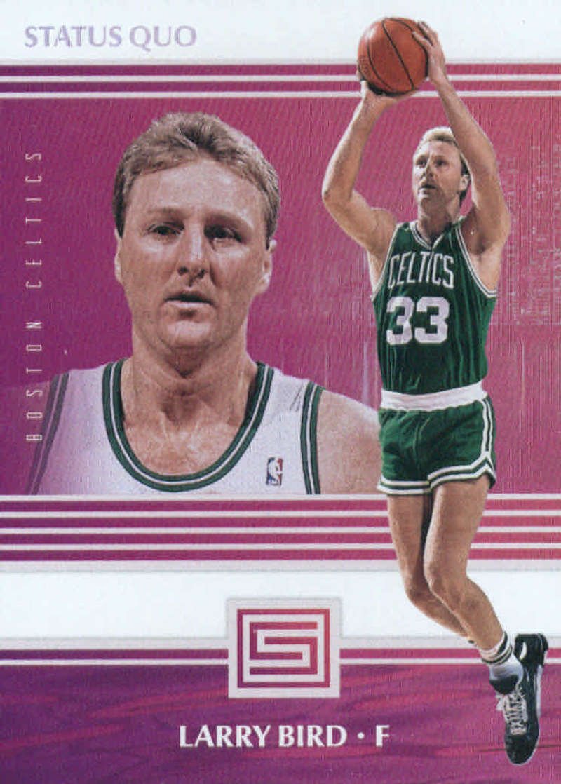 2017-18 Panini Status Quo #9 Larry Bird Boston Celtics Basketball Card