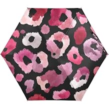 Winter Let It Snow Snowman Umbrellas for Rain Windproof Small Folding Compact Mini Travel Umbrella for Purse Lightweight Portable Pocket for Women