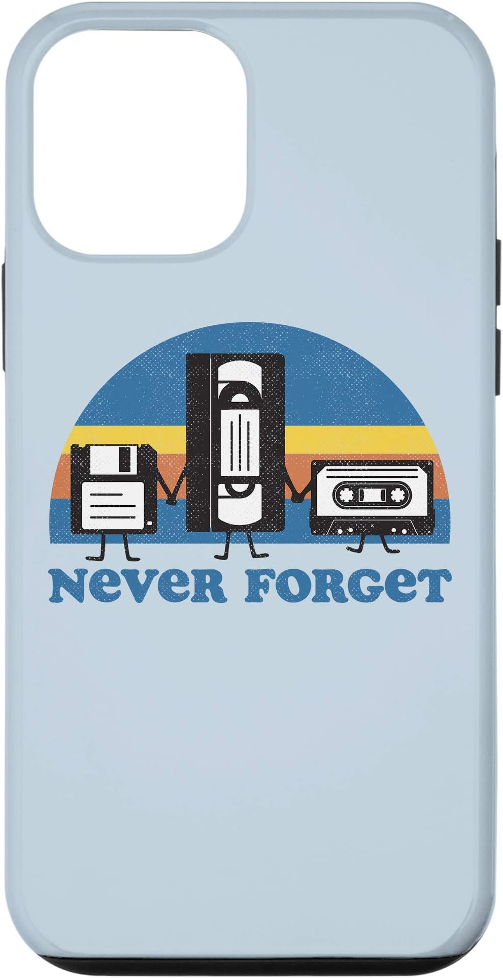 QwerteesiPhone 12 mini Never Forget Funny Floppy Disk VHS Casette Tape 90s 80s Case