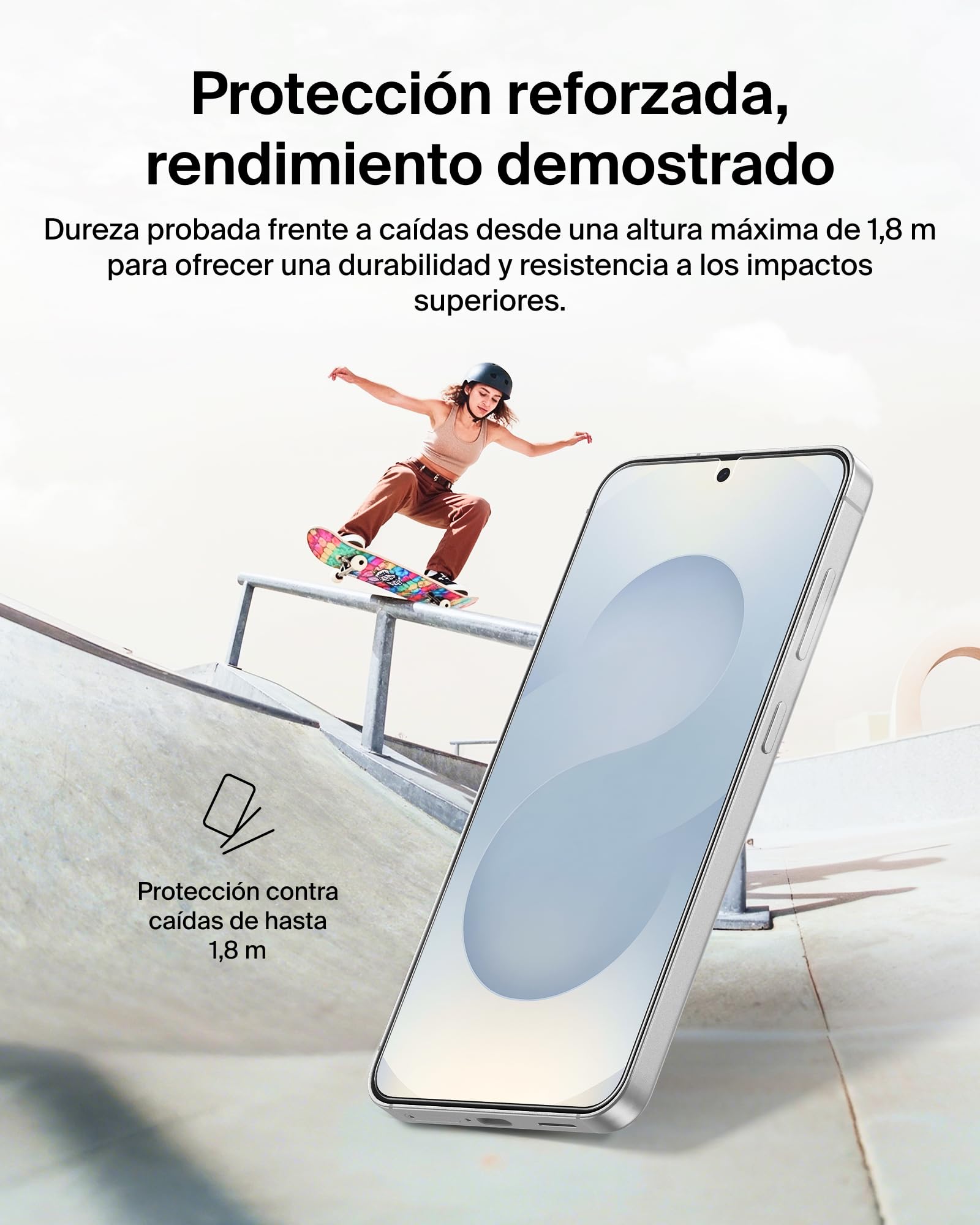 Belkin ScreenForce Titan EcoGuard Protector de Pantalla con Filtro de Privacidad, Samsung Galaxy S26, Protector Pantalla Resistente a los Arañazos e Impactos, Antihuellas, Marco de Alineación Fácil