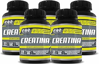 Kit Com 5 - Creatina 100% Pura 500Mg 120 Capsulas FNB Sport Nutrition
