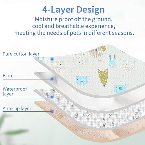Miniatura 5 de Tapete para corralito de perros y cachorros, almohadilla personalizada para jaula de perro, parte inferior antideslizante corralito no incluido!