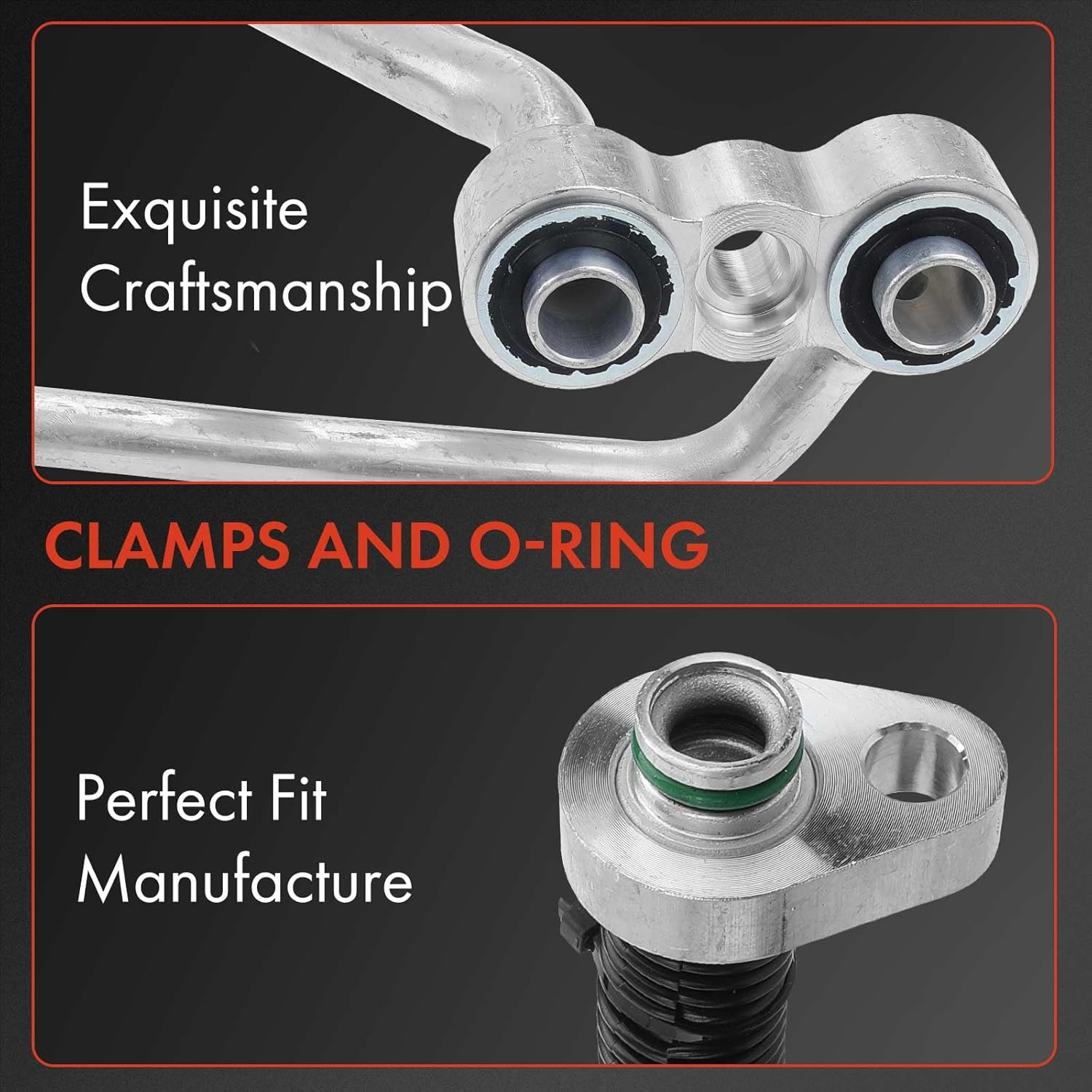 A-Premium A/C Suction and Discharge Line Hose Assembly Compatible with Dodge Ram 2500 3500 1998-2002 L6 5.9L Diesel