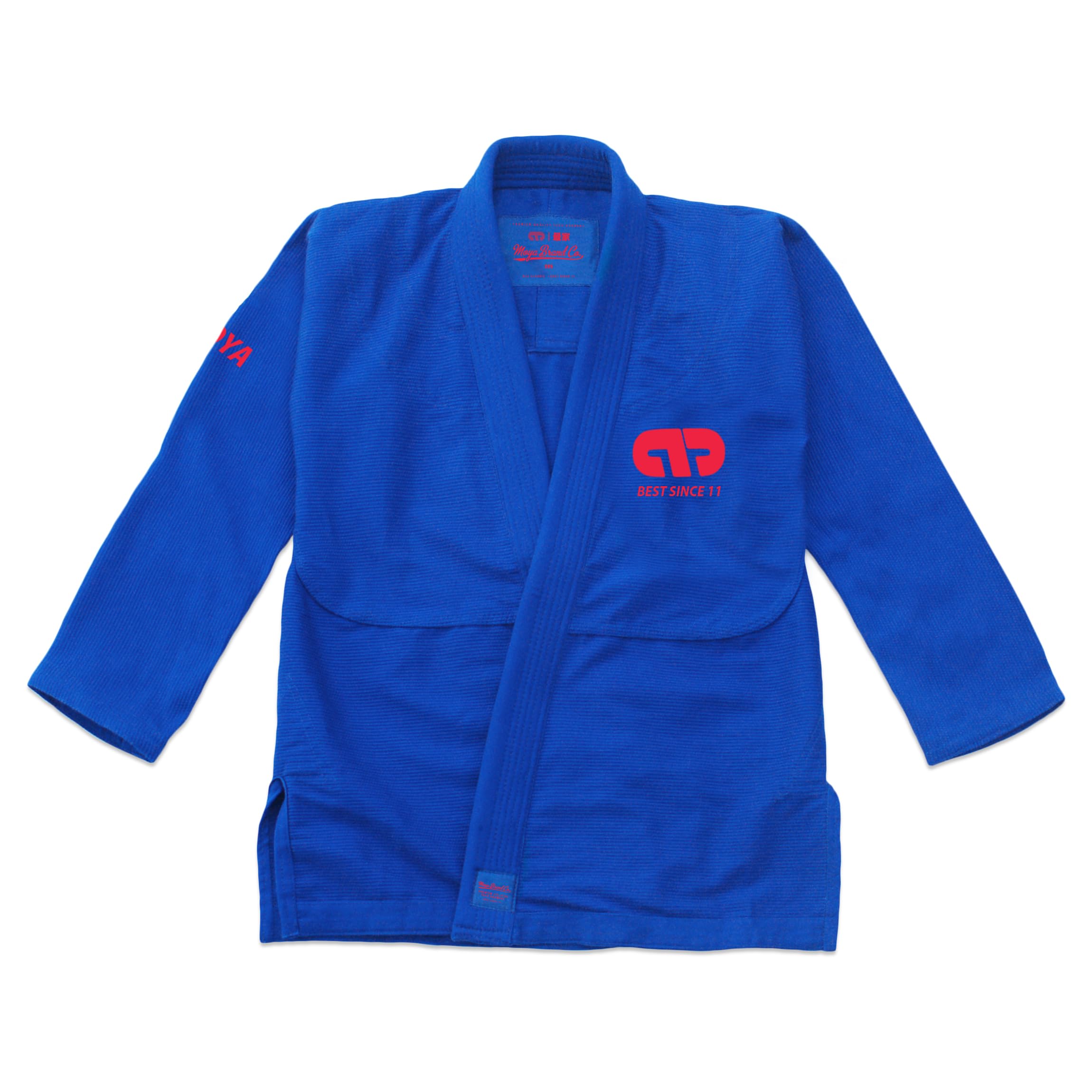 MOYABRAND MMoya Standard Issue Adult Jiu Jitsu Gi - White, Blue, Black - IBJJF Approved
