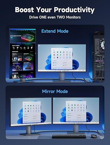 Vista 16 de JSAUX Cable DisplayPort a HDMI 4K de 10 pies, DP a HDMI Video UHD 2K@60Hz/4K@30, cable unidireccional trenzado de nailon DP a HDTV para Dell, Negro