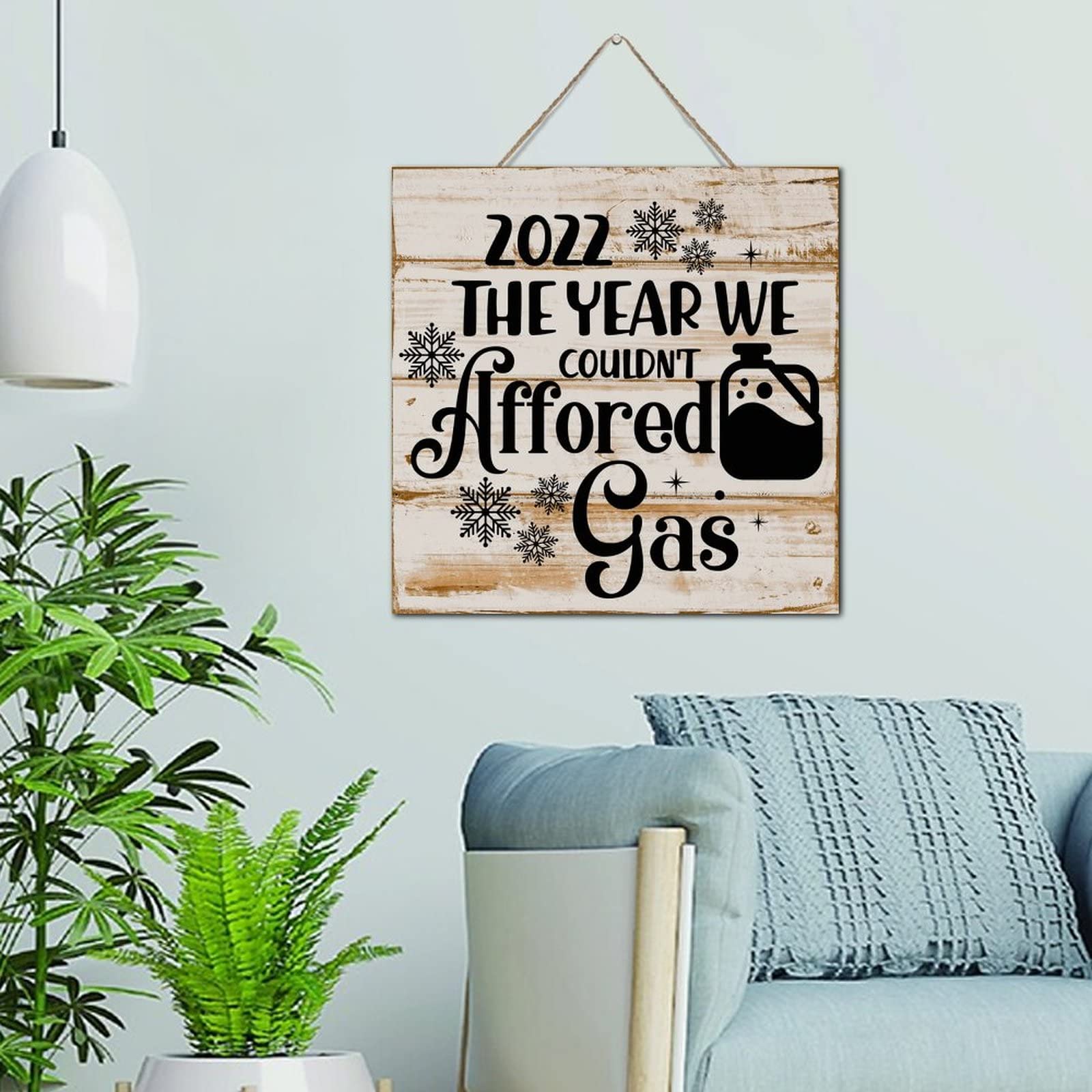 Plaque decorative en bois citation pleine d'humour pour embellir la maison