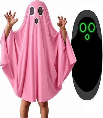 Ghost Costume for Kids,Boy Girl Toddler Ghost Halloween Costume boo Cloak
