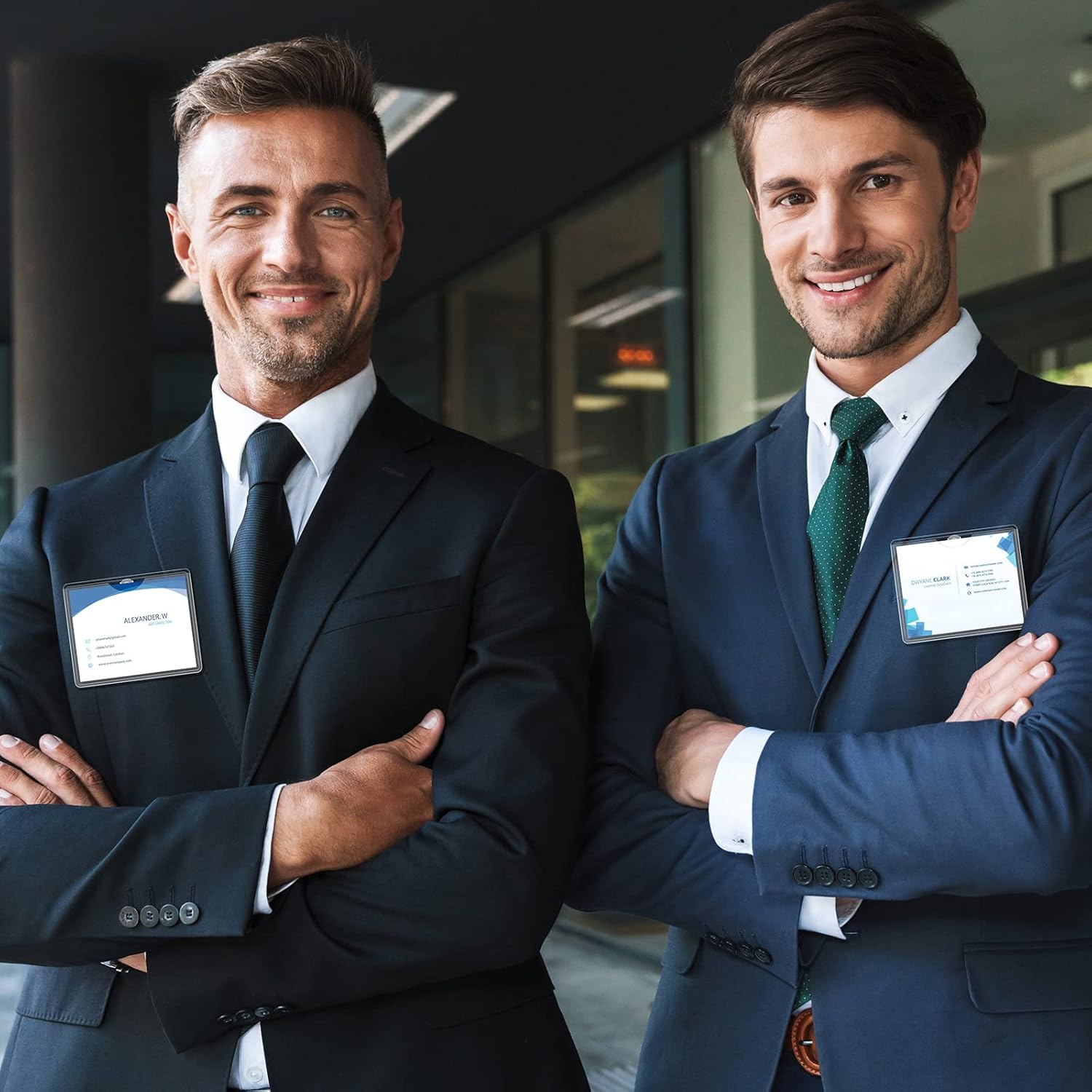 Eaasty 100 Pcs Clear Name Badge Holder with Clip ID Tags Holders for Badges PVC Waterproof Horizontal Name Badges with Clips for Teacher Office Employee 2.25 x 3.5 Inch - Image 5