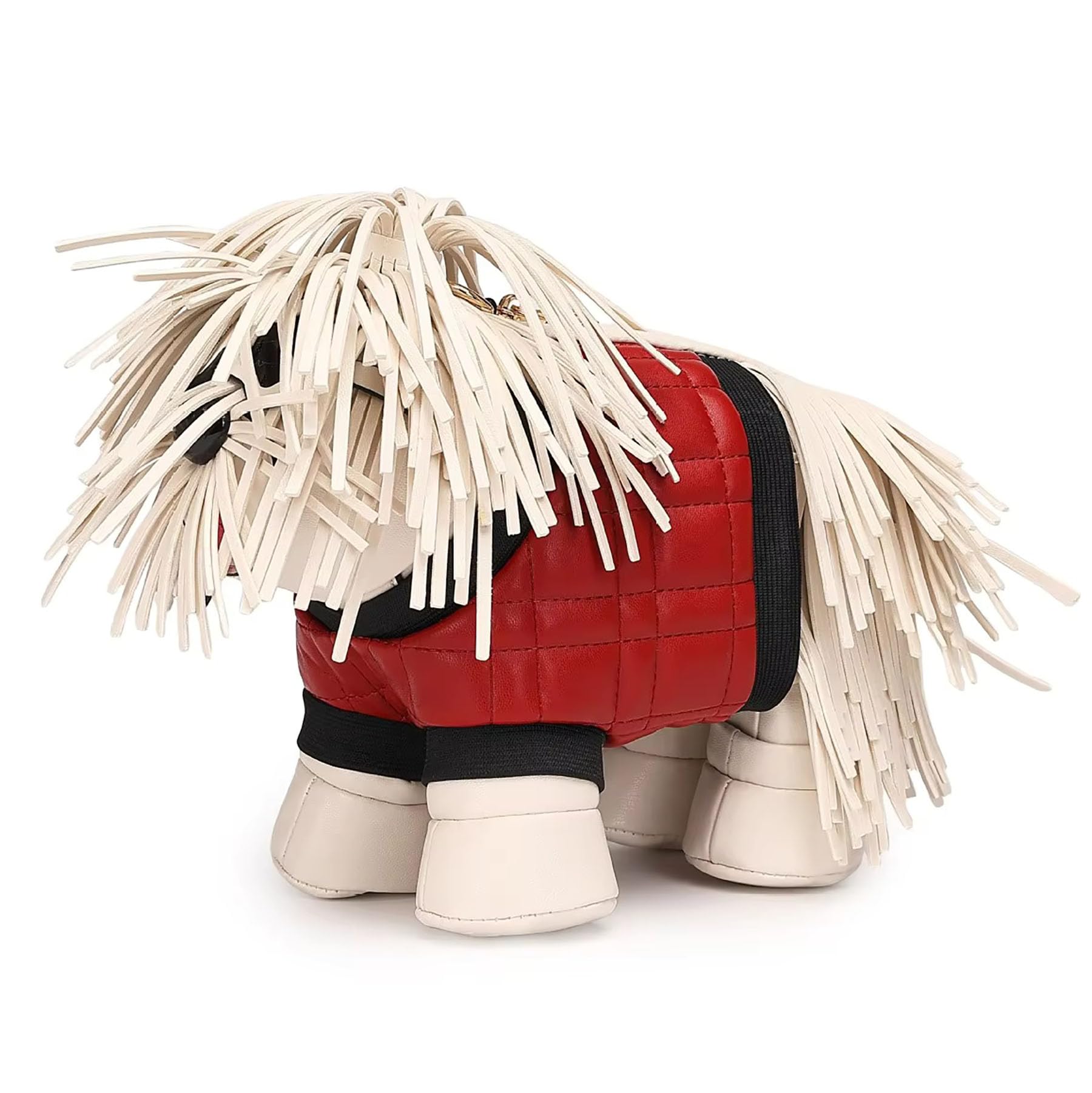 Damen-Handtasche in Hundeform, Umhängetasche, Schultertasche, Cartoon-Neuheit, einzigartiges PU-Leder, luxuriöser Abend-Quasten-Stil Y2KPurse