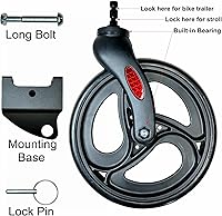 Vista 2 de Kit de cochecito para remolque de bicicleta Burley compatible con todos los remolques de remolque cuadrados Burley