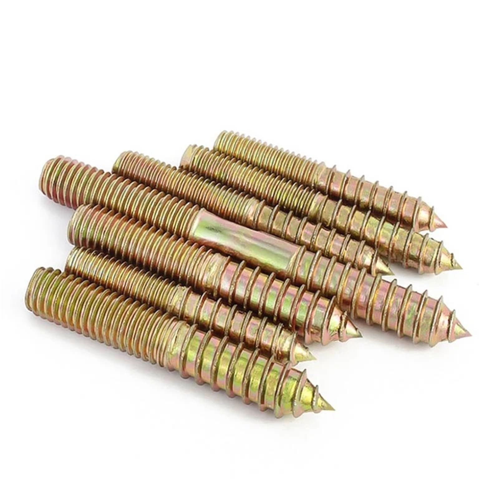 Tornillos autorroscantes de doble extremo M6 M8 mm Perno roscado de madera a metal Paquete de 50(M8x90mm)