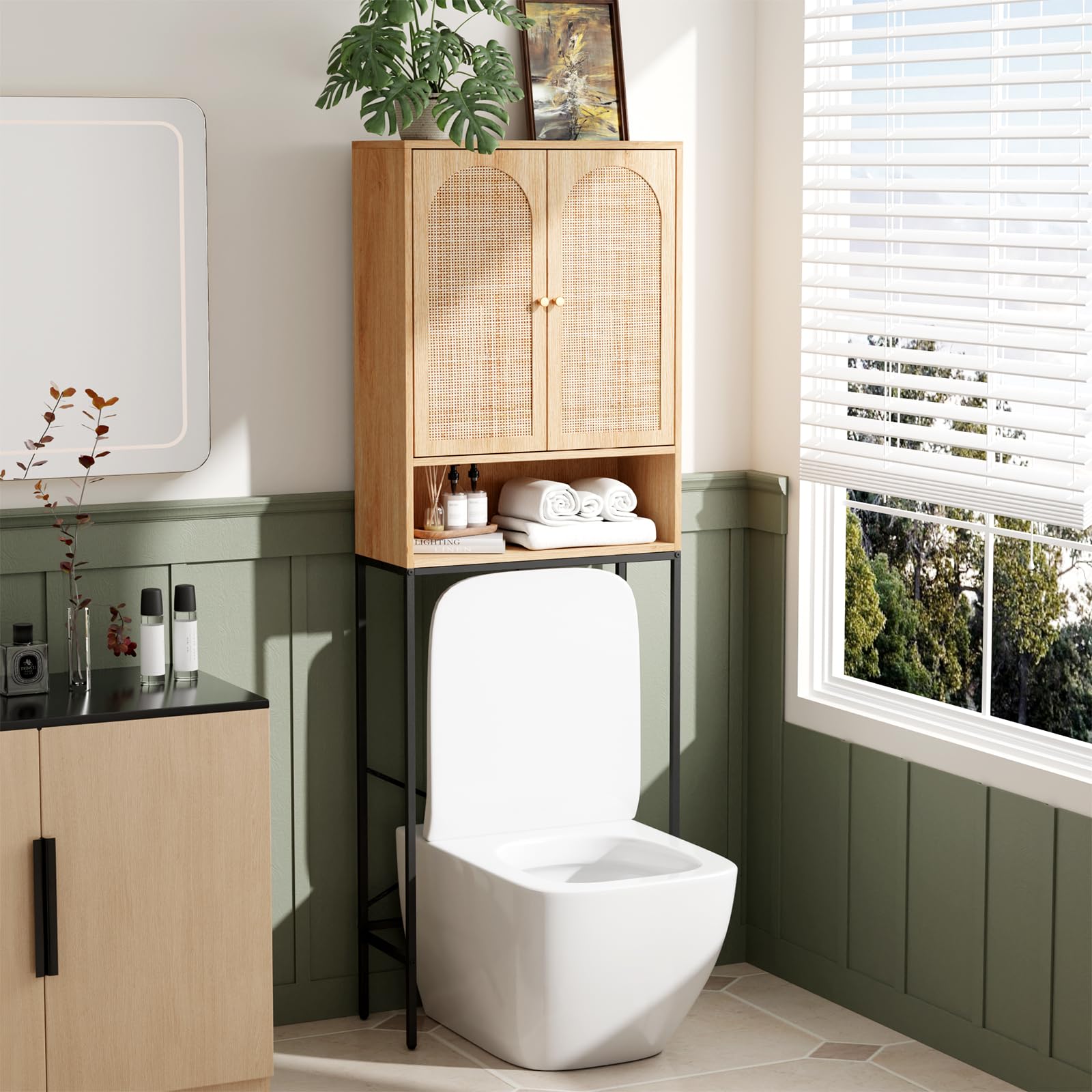 VINGLI Over The Toilet Storage Cabinet - bathroom furniture | Mubboo