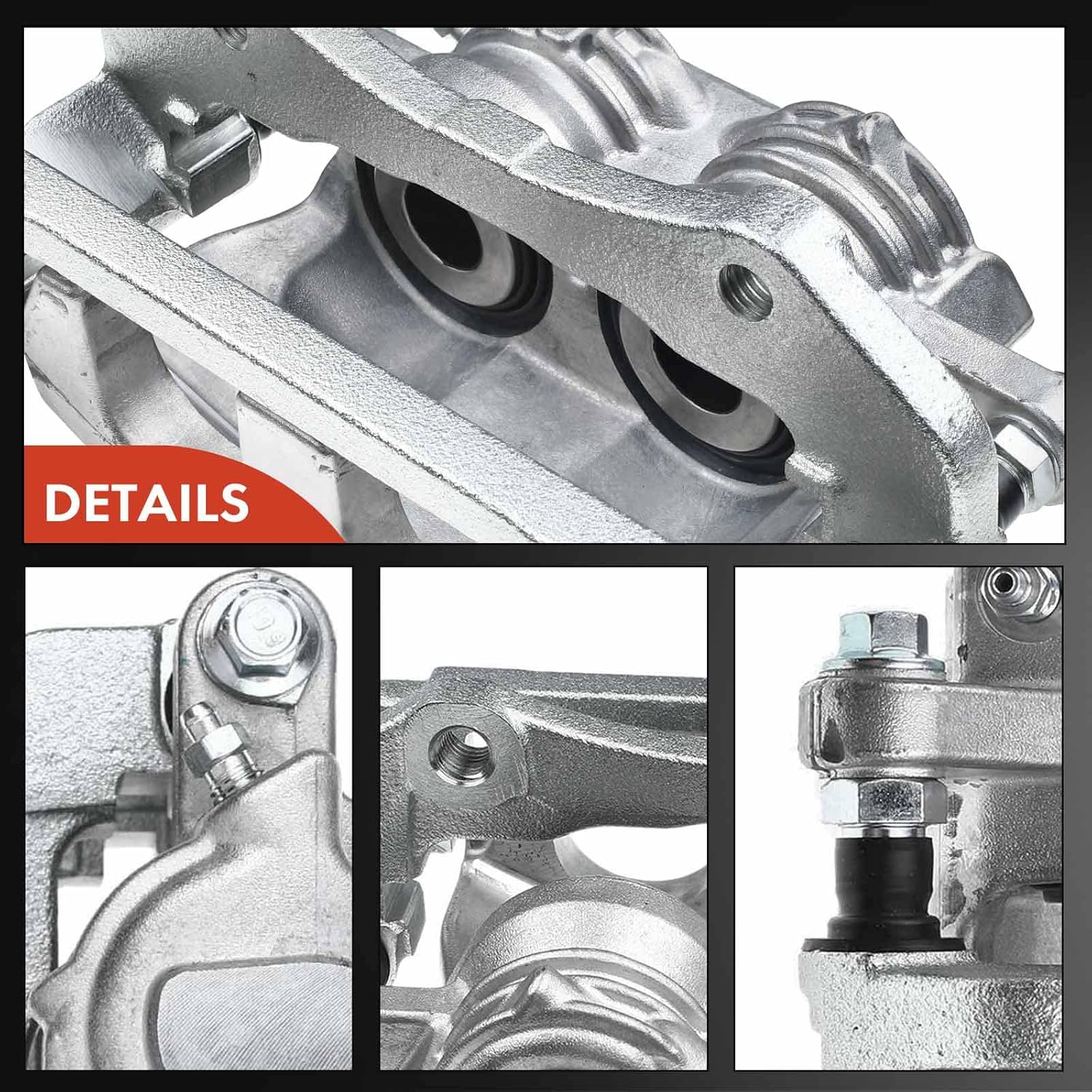 A-Premium Disc Brake Caliper Assembly with Bracket Compatible with Select Ford and Mercury Models - Taurus/Taurus X/Sable 2008-2009, 3.5L - Front Driver and Passenger Side, 2-PC Set