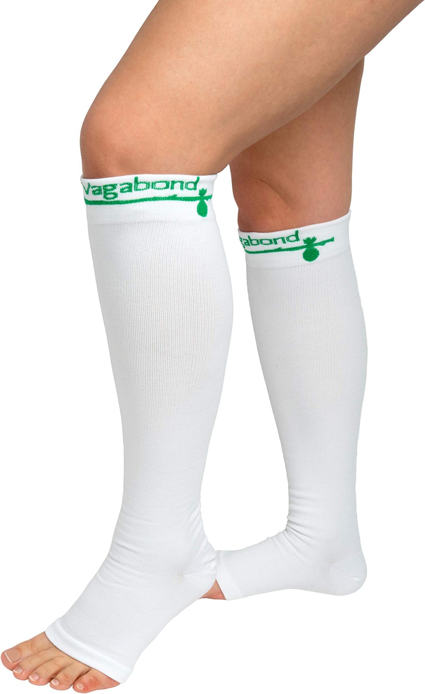 Vagabond 3XL and 2XL Wide Calf Toeless Compression Socks -15-20 mmHg for Fatigue, Pain, Leg Swelling, Comfy Compression