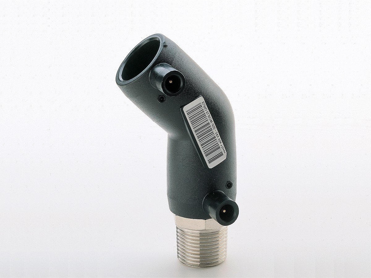 elektrosc hwei ßfittings übergangswinkel 45 ° con AG, Multicolor