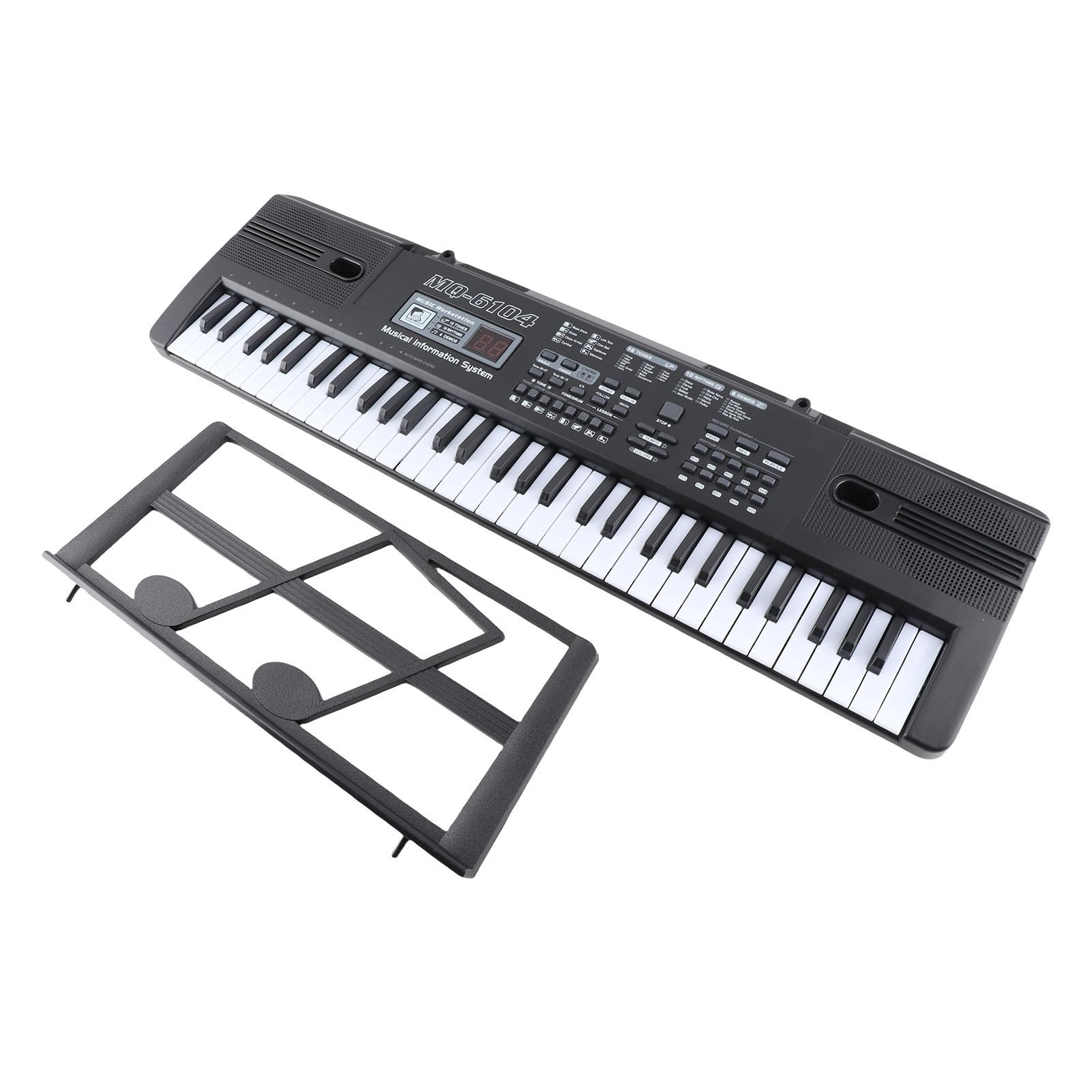 Teclado Digital 61 Teclas órgano Electrónico Portátil para Niños Aprendizaje Musical