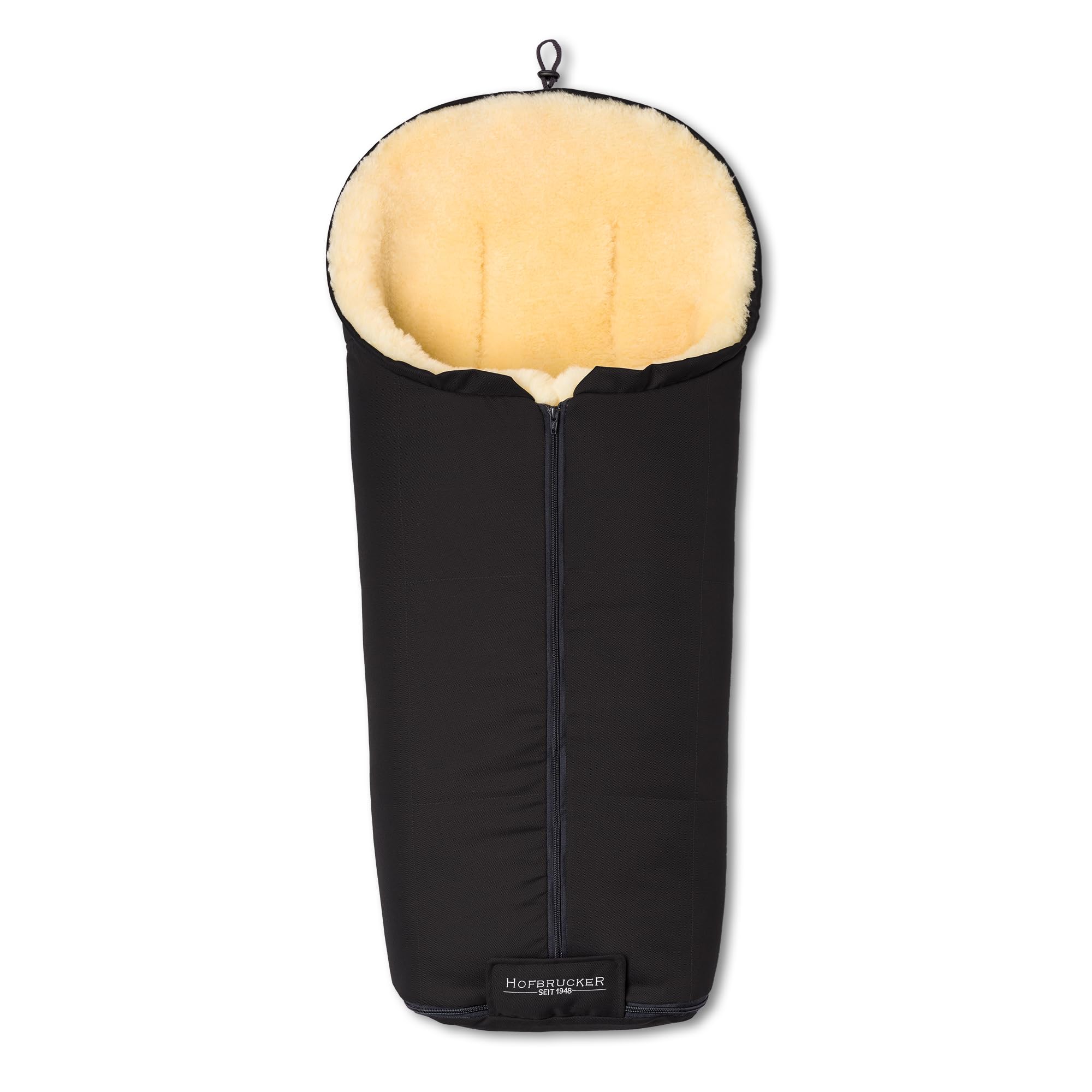 Hofbrucker Lammfell-Fußsack Iglu Kinderwagen, Buggy/Winterfußsack atmungsaktiv/Warmer Fußsack wind- & wasserabweisend