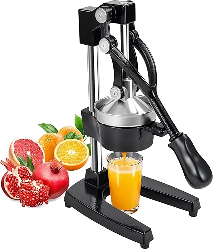 Exprimidor manual de hierro fundido Exprimidor profesional de naranja, limón, lima y granada, prensa manual resistente, exprimidor de cítricos,