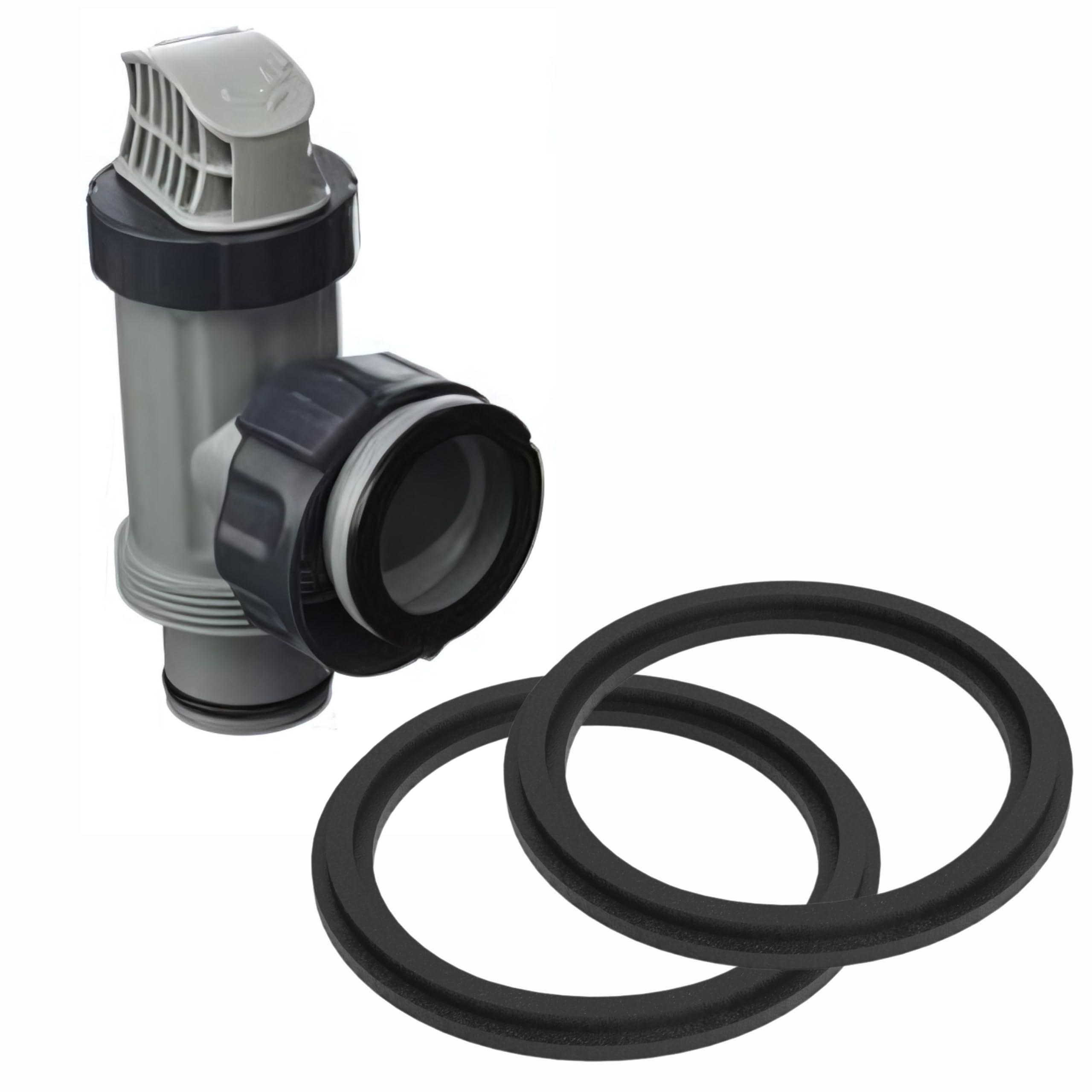 2 x uszczelka pompy basenowej – kompatybilna z pompą filtrującą Bestway & Intex P6029 – uszczelnienie o-ring do filtra piaskowego, pasuje do przyłącza 38 mm od 2017 r