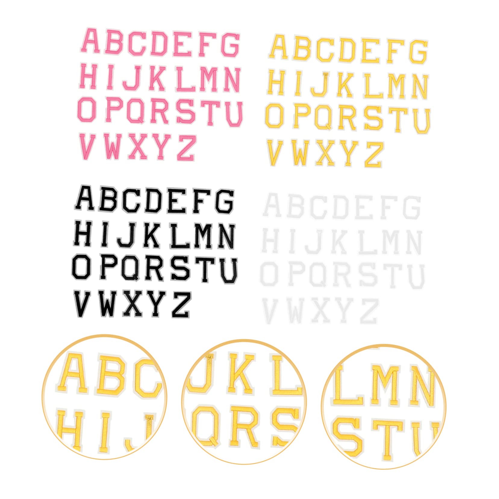 Tofficu 16 Ensembles Patch Lettre Lettres Brodées Patchs De Vêtements Lettres De L'alphabet En Feutre Patch De Réparation De Tissu Correctif Patchs Pour Vêtements Fers Fil Polyester
