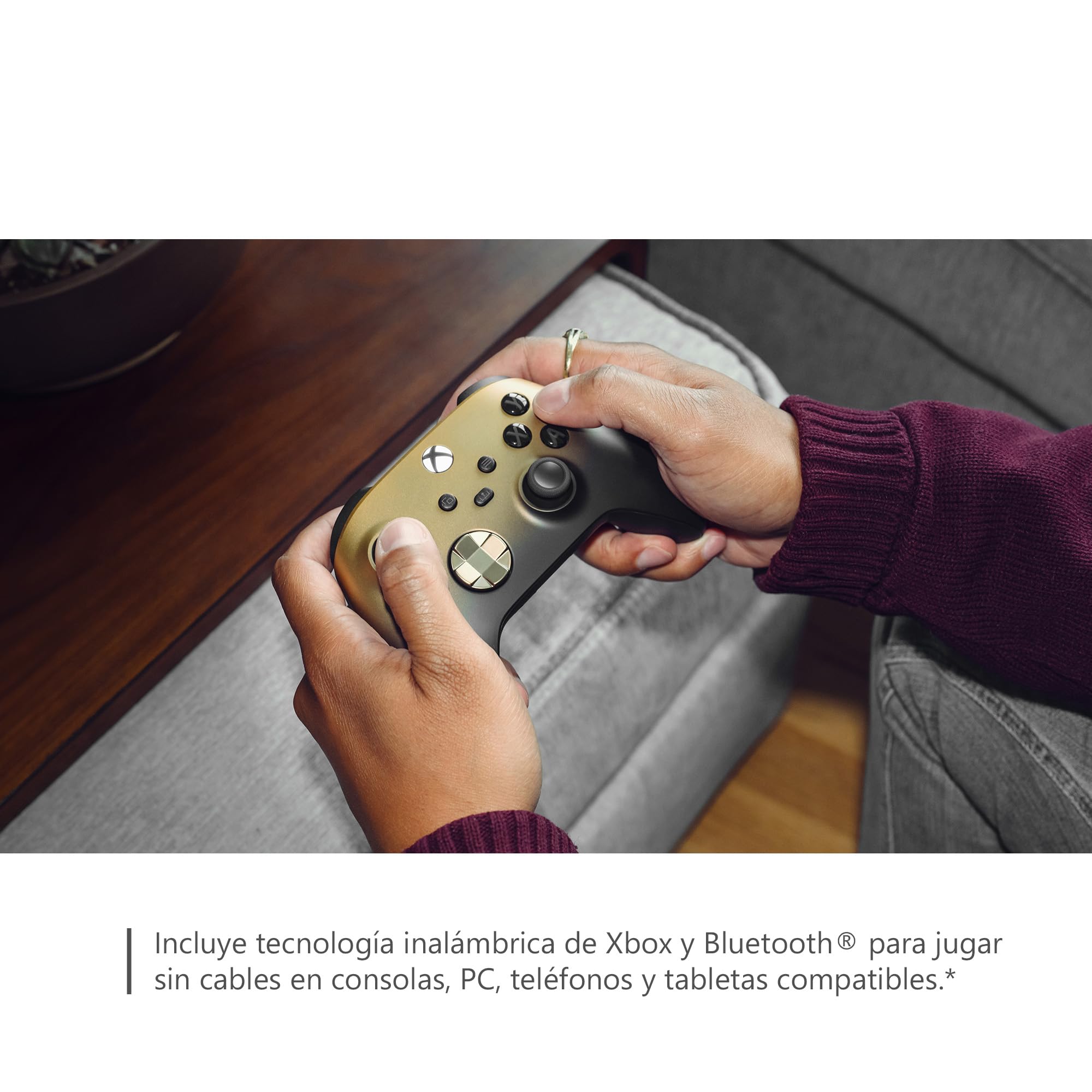 Xbox Controller Wireless Gold Shadow Special Edition Series X|S, One, Windows 10/11, iOS y Android