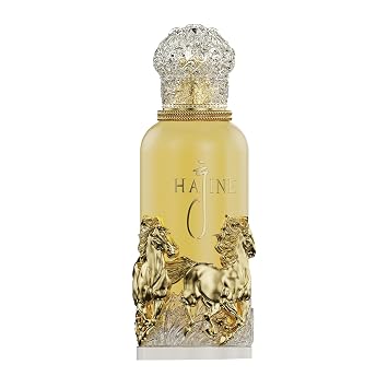 Golden Gallop by Hajine - Perfume for Women and Men - Amber Woody Fruity Scent - Notes of Jasmine, Oud, Patchouli, Sandalwood, Moss, Praline - 3.4 oz