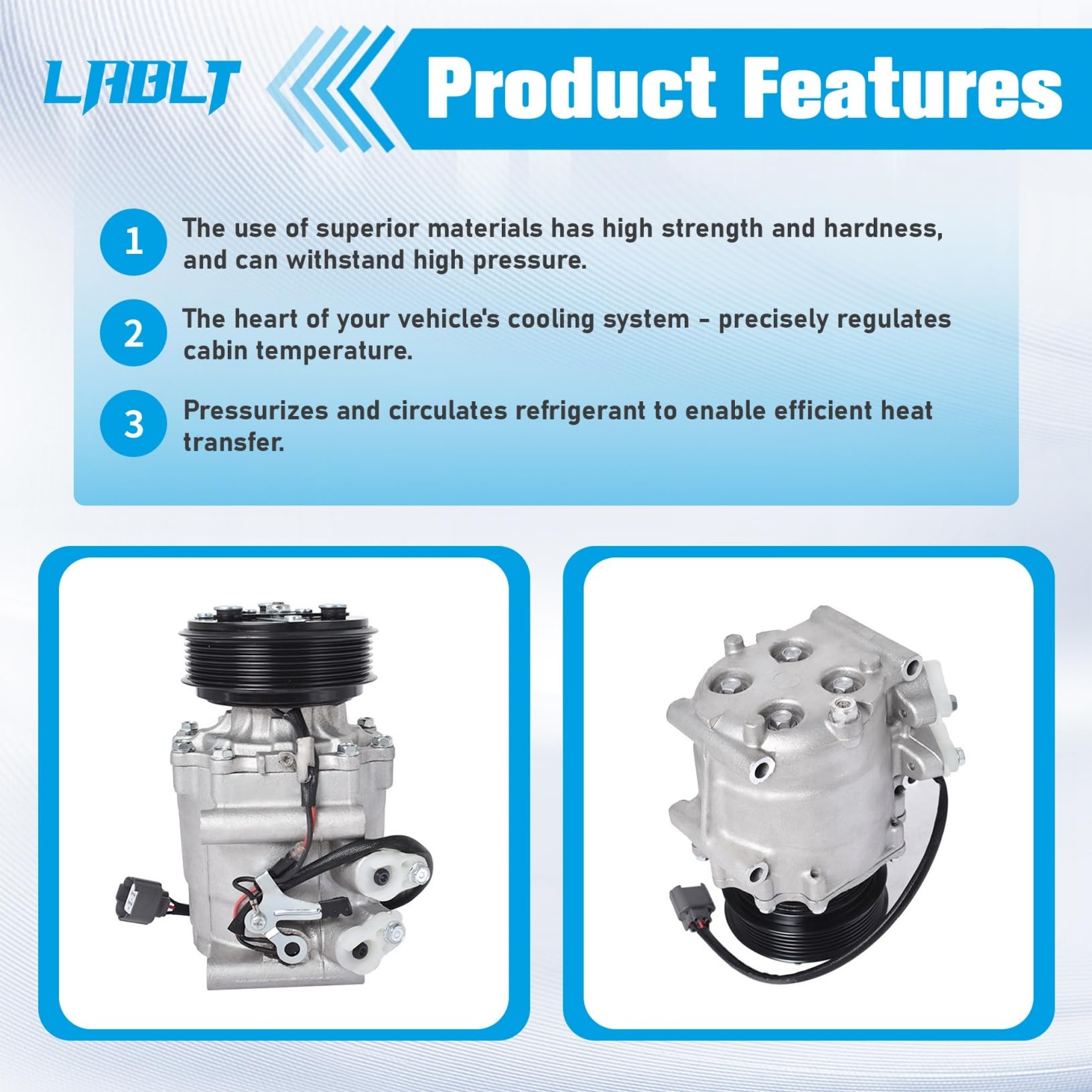 LABLT Sostituzione Compressore A/C per 2002 2003 2004 2005 Honda Civic 1.7L CO 4914AC