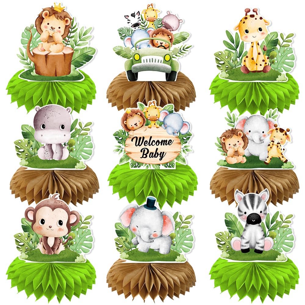 Décoration Table Nid D'abeille 3D Lot 9 Décorations Table Animaux Forêt En Nid D'Abeille 3D – Thème Forêt Pour Anniversaire & Baby Shower Décoration Table Nid D'abeille 3D Lot 9 Décorations Table Animaux Forêt En Nid D'Abeille 3D – Thème Forêt Pour Anniversaire & Baby Shower