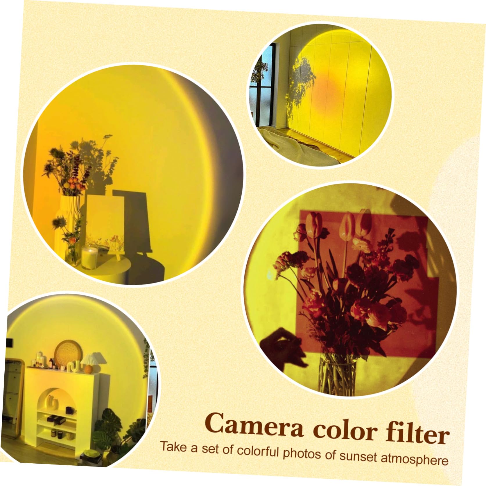 HOMSFOU Gelatine Colorate per Luci in Pet Bordo Liscio e Leggero, Film Trasparente per Filtri Faretti 66mm, per Illuminazione Fotografica e Studio