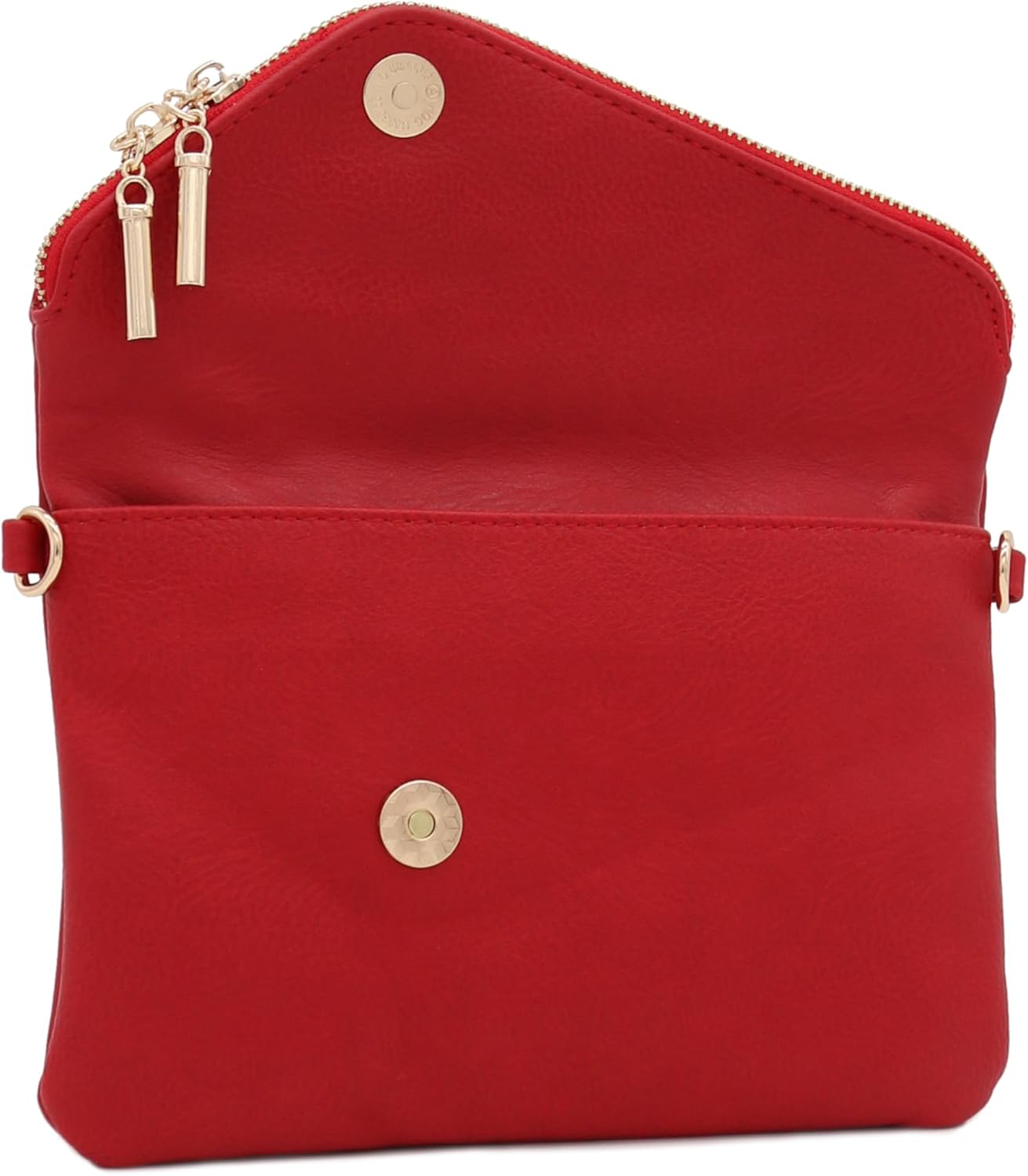 FashionPuzzle Envelope Wristlet Clutch Crossbody Bag with Chain Strap - Image 5