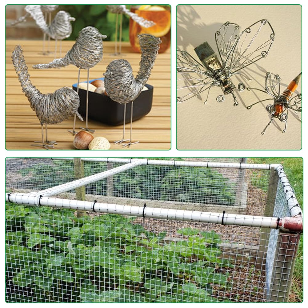 Fil en Acier Inoxydable 304, Cable Acier 2mm Câble Métallique 30m, Fil-D'arrimage Câble de Fer Fils Acier Inoxydable Bijoux pour Bricolage Manuel,Fils Sculpture,Fabrication de Bijoux,Câblage de Jardin