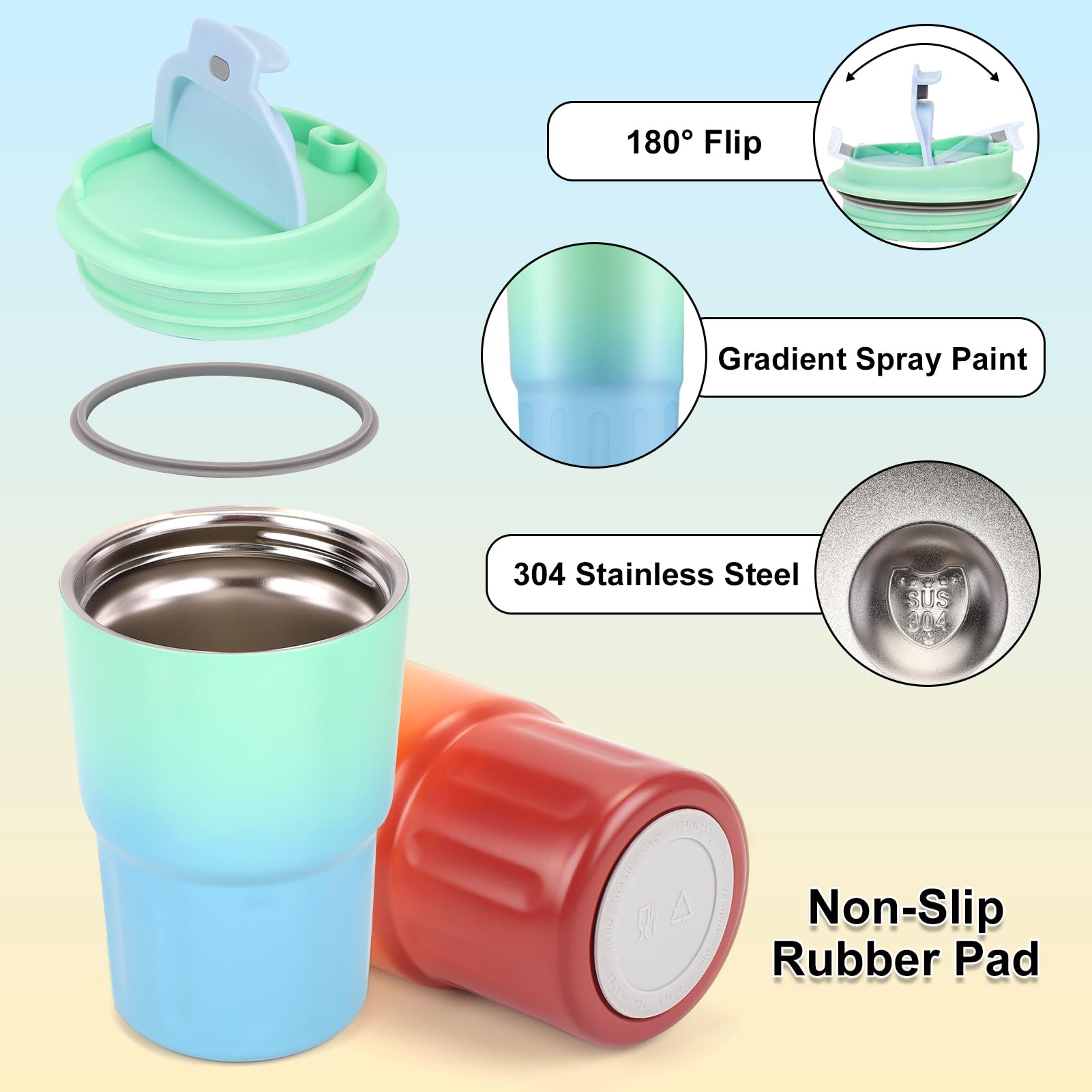 Mug Isotherme Etanche 370ml 450ml Thermos Café-Thé I Tasse isolée pour Mug Isotherme Etanche 370ml 450ml Thermos Café-Thé I Tasse isolée pour