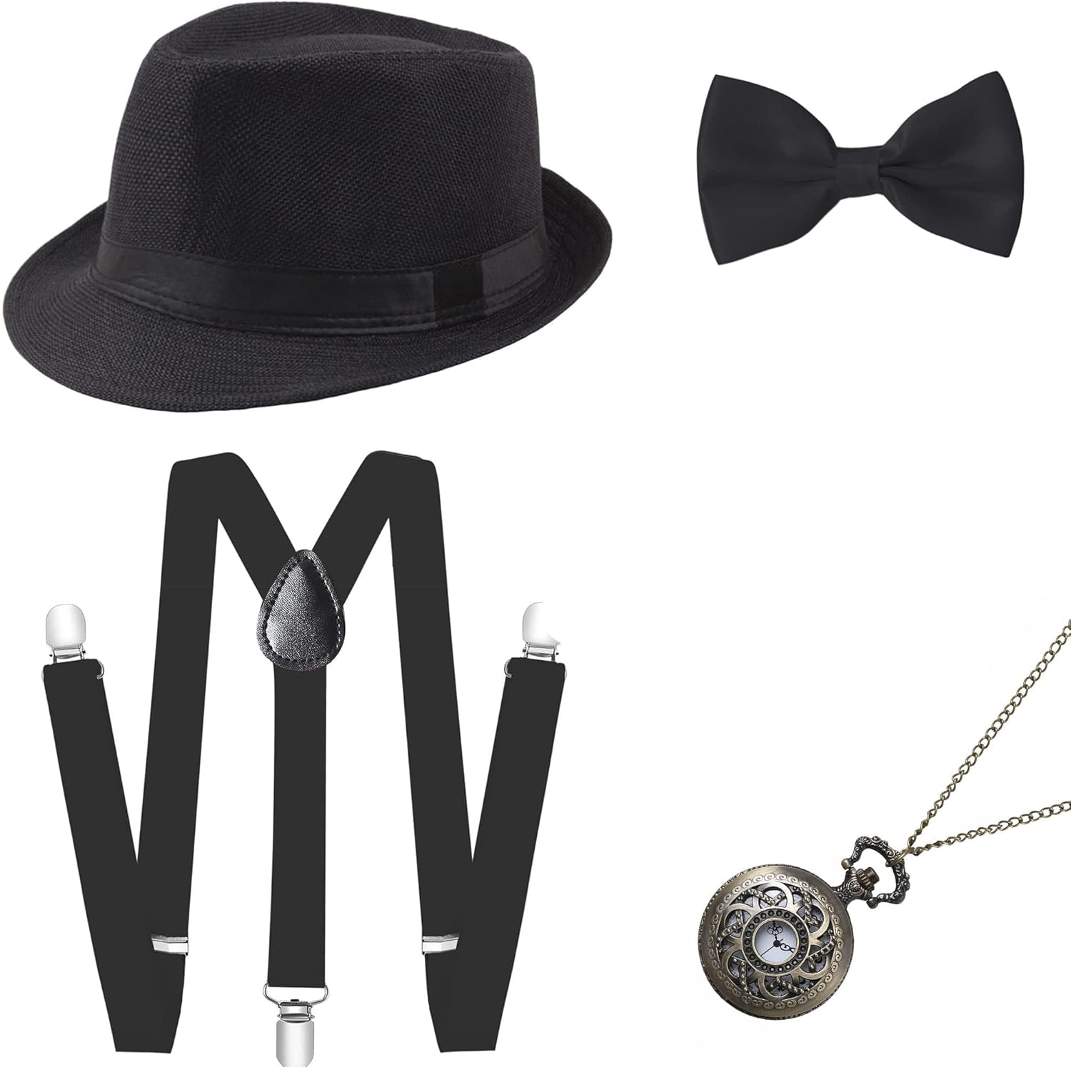 Buy 1920s Mens Gatsby Gangster Accessories Set at Ubuy Dominican